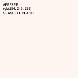 #FEF5EE - Seashell Peach Color Image